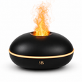 Black Flame Aroma Diffuser – Ultrasonic Essential Oil Humidifier with LED Light