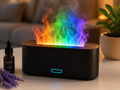 Rainbow Flame Aroma Diffuser – Ultrasonic Essential Oil Humidifier with LED Light