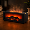 Flame Aroma Diffuser & Essential Oil Humidifier USB Cool Mist Air Humidifier with LED Flame Light & Remote Control for Home